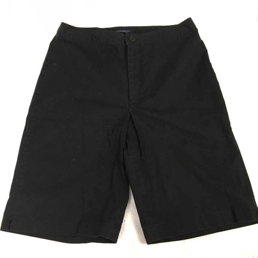 GAP Stretch Black Bermuda Shorts Size 10